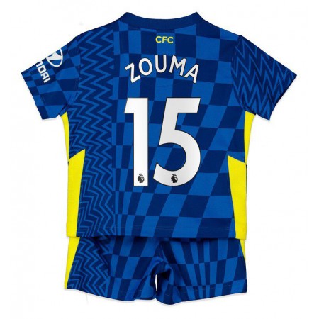 Camisetas Chelsea Kurt Zouma 15 Niños Primera Equipacion 2021/2022